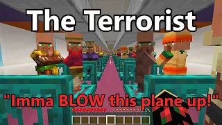 Types of People in the Airplane Portrayed by Minecraft