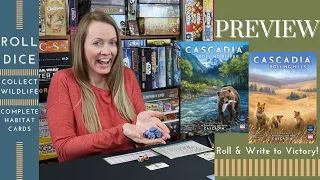 CASCADIA: ROLLING RIVERS & HILLS | Two New Roll & Writes from Flat Out Games (A Preview)