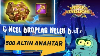 500 ALTIN ANAHTAR AÇILIMI DROPLAR EFSANE - RİSE OF KİNGDOMS