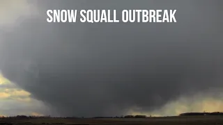 Snow Squall Outbreak in Spring! April 21, 2021