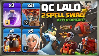 After Update! Th14 QC LaLo | Th14 Queen WALK Lavaloon | Best TH14 Attack Strategy | Clash of Clans