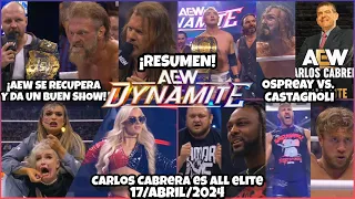 AEW Dynamite 17 Abril 2024 | RESUMEN Y RESULTADOS