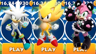 Sonic Dash - Silver VS Classic Super Sonic VS Panda Amy _ Movie Sonic vs All Bosses Zazz Eggman