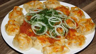 МАНТЫ с Сырой Картошкой и Ароматным Соусом