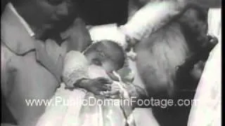 Grace Kelly and Prince Rainier baby Caroline Christened in Monaco Newsreel