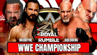 Goldberg vs Drew McIntyre Royal Rumble 2021 full match