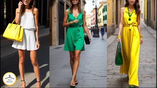 What are People wearing SUMMER in Italy? Street Style fashion Milan