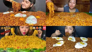 Indian Mukbangers Doing Crazy Noodles Challenge