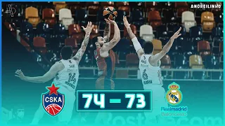 CSKA Moscow - Real Madrid |74-73| ● Full Highlights ● Round 11