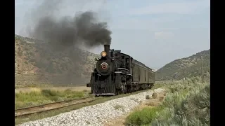 The Steptoe Flyer does Robinson Cyn. on the Nevada Northern Ry