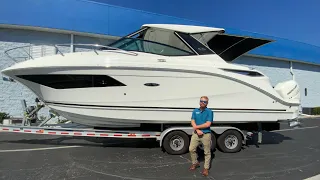 2023 SeaRay 320 Sundancer Outboard walkthrough at MarineMax Orlando