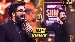 Icon Star Allu Arjun's Energetic Speech After Winning Best Actor Award for Pushpa | SIIMA 2022