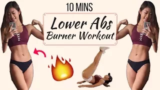 10 min Intense Lower Ab Workout BURN BELLY FAT No Equipment