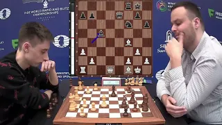 LOST QUEEN!! Daniil Dubov vs Aleksandar Indjic || World Blitz Championship 2023 - R4