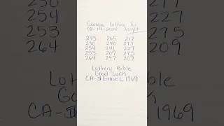 WHAT NUMBER IS MISSING ON THE LIST! #georgiacash3 #georgiacash4 #georgialottery 🤑🔥💰