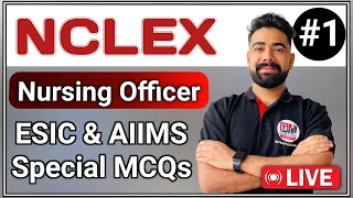 ESIC & AIIMS NORCET | RML | DSSSB | GMCH Nursing Officer Exam Preparation #1 SURAJ CHOUDHARY