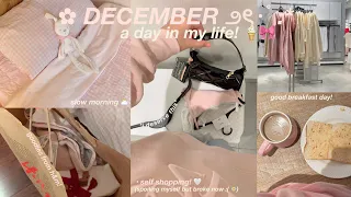 DECEMBER A DAY IN MY LIFE 🎀⛅️| slow morning, reading, grwm, shopping for myself, mini haul