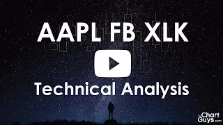 XLK AAPL FB  Technical Analysis Chart 12/27/2017 by ChartGuys.com