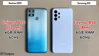 Realme C25Y vs Samsung Galaxy A13 Speed Test