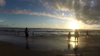 Beach,Ocean,Sunset (Free) (No copyright) (1920x1080)
