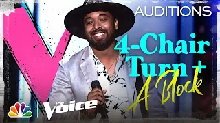 Nelson Cade III Rocks on Stevie Ray Vaughan's "Pride and Joy" - The Voice Blind Auditions 2020