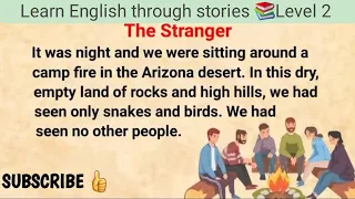 Learn English through Story🔥 || The Stranger - Level 0 ||  Listening Practice