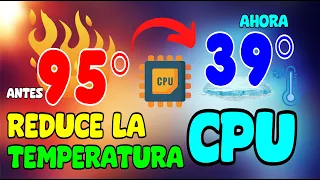 REDUCIR Y BAJAR la TEMPERATURA DE TU CPU (fácil y Rápido) Método Efectivo.🥶