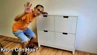 How to assemble Ikea Stall shoe cabinet with 4 compartments