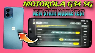 Motorolla G34 5G NEW STATE MOBILE Test | 8GB,128GB | heating And Battery Test | SNAPDARGON 695 120HZ