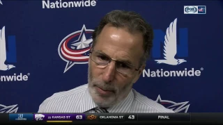 Coach Tortorella wants the Blue Jackets to get more pucks on goal