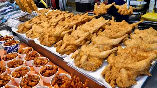 Popular Fried Chicken (Korean Chicken, Dakgangjeong) korean street food