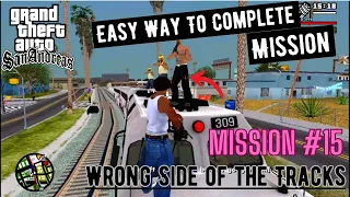 GTA San Andreas - Easy Way To Complete Wrong Side of the Track Mission - PT-05 Mission # 15 👆👆👆