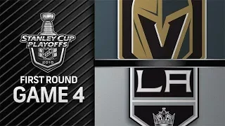 STANLEY CUP PLAYOFFS 2018 R1 G4: VEGAS GOLDEN KNIGHTS VS LOS ANGELES KINGS