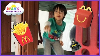 McDonald's Indoor Playground for Kids Happy Meal Lego Batman Surprise Toy Hunt Valentine Day