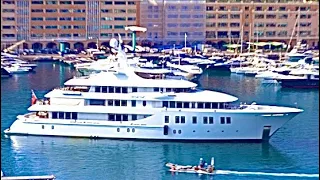 $100 MILLION INVICTUS 215' / 65m AMERICAN SHIPYARD DELTA MARINE ARRIVING IN MONACO @emmansvlogfr