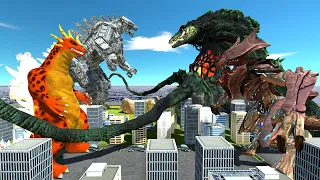 Epic Kaiju War Team Mechagodzilla VS Team Biollante Animal Revolt Battle Simulator ARBS