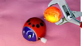 EXPERIMENT Glowing 1000 degree METAL BALL vs kids