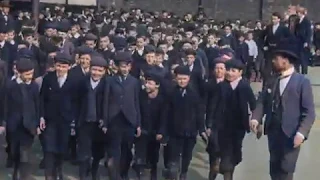 [Colorized] School Children of Lancashire (1901)