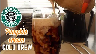 How to make STARBUCKS pumpkin cream cold brew coffee copycat