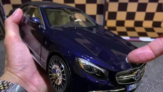 Unboxing Mercedes Maybach S 650 Cabriolet 1:18 model diecast by Norev #Mercedes #Maybach #S Class