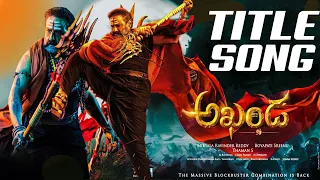 Akhanda Title BMG Song OST 2 | Nandamuri Balakrishna | Thaman S | Telugu Latest 2021