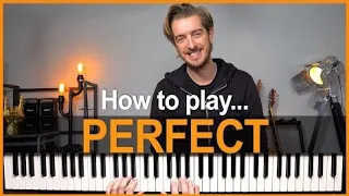 Ed Sheeran - Perfect EASY CHORDS Piano lesson tutorial