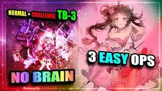 【Arknights】【A Light Spark in Darkness】 TB-3 (Challenge) (3 Easy Operators)