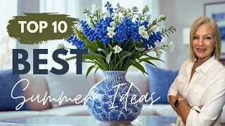 Blue and White summer Decor Ideas for a Fresh Home Style