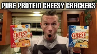 Taste Like Cheez-It? | Pure Protein Cheesy Crackers REVIEW | Cheddar | White Cheddar