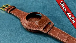 Making a CROCODILE Leather Vintage Watch Strap