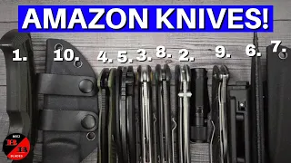 10 KNIVES With SUPER DEALS On AMAZON! Craziest Blade Ever!