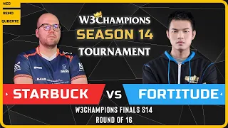 WC3 - W3Champions S14 Finals - Round of 16: [ORC] Starbuck vs Fortitude [HU]