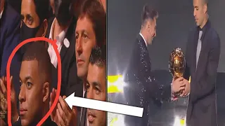 Mbappe reaction's on Lionel messi win 7 ballon D'or 2021 mbappe