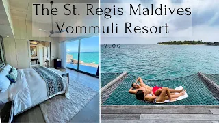 St. Regis Maldives Vommuli Luxury Resort Vlog + Snorkeling!